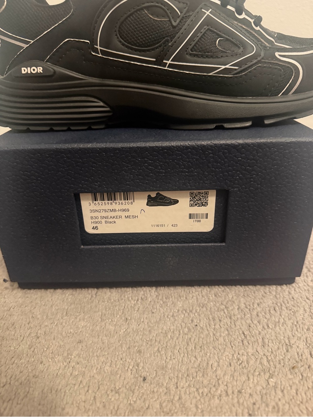 Dior B30 triple black 1:1 - Picture 7 of 9